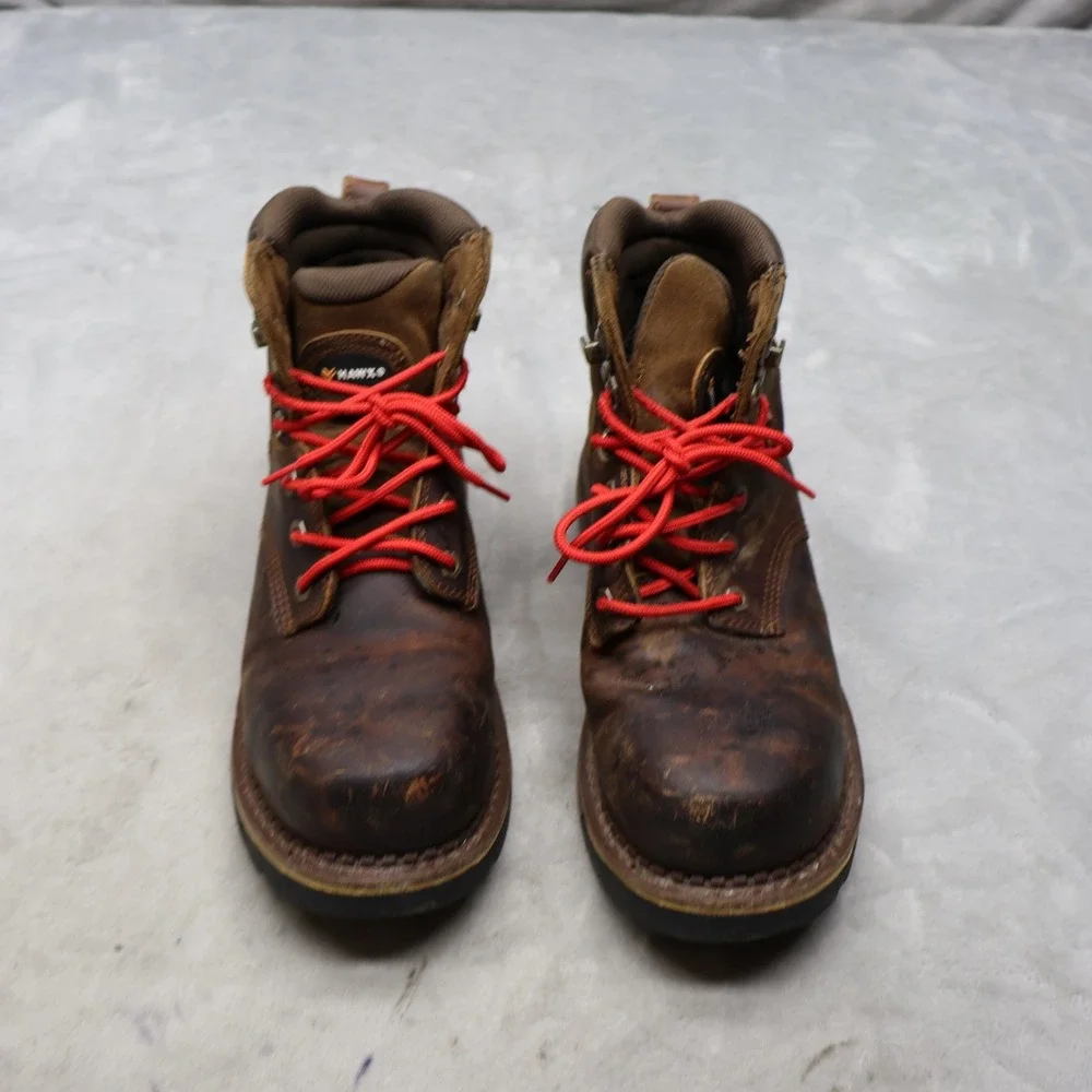 Hawx Mens 9.5D Brown Work Boots Composite Toe Cordura Waterproof BHXCORPW105